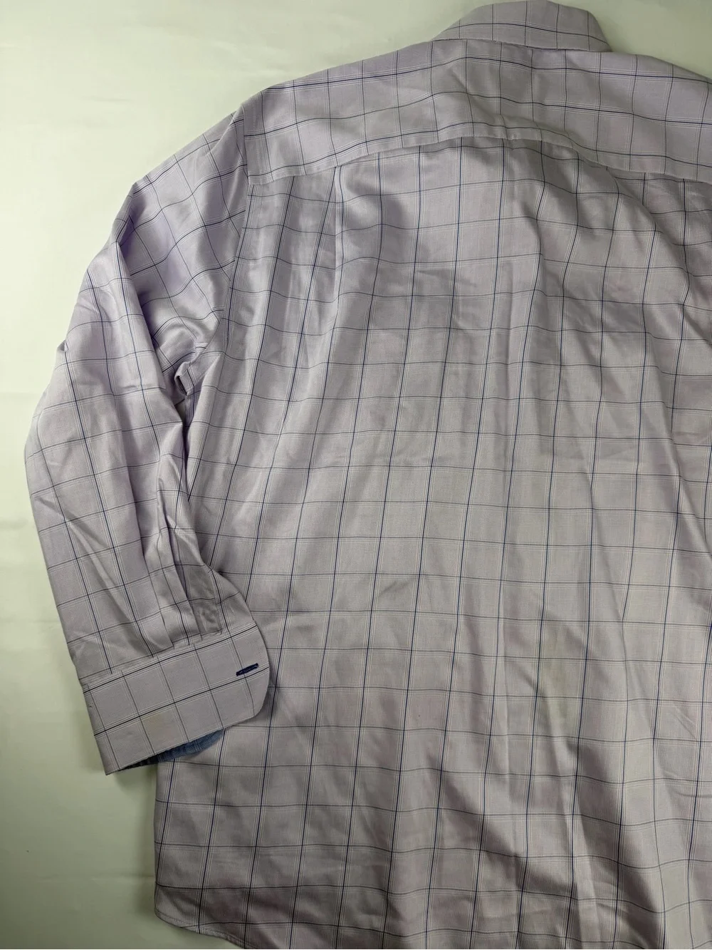 Light Purple Windowpane Dress Shirt —non iron slim fit